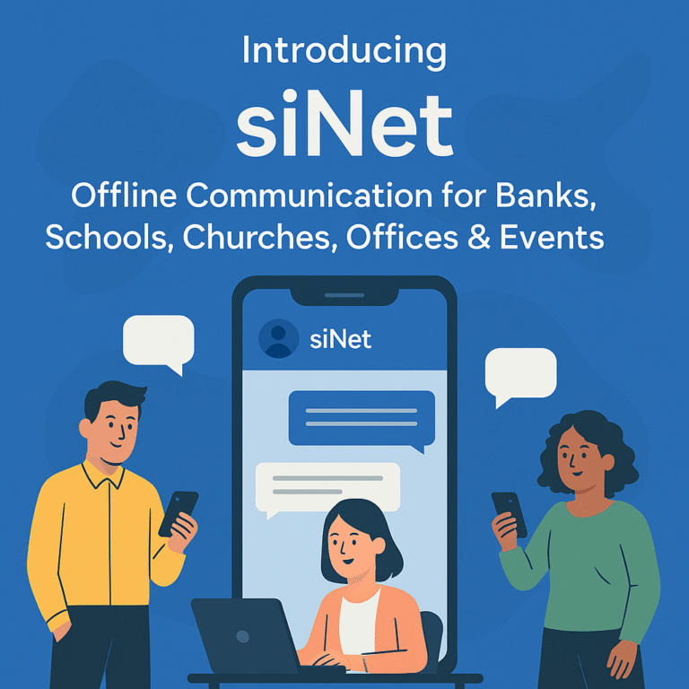How to Use siNet in Banks, Schools, Churches, Hospitals, Offices, Events & More